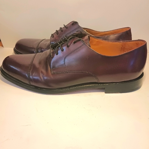 Cole Haan Men's Oxblood Red Cap Toe Oxford Dress Shoes Size 12 - Picture 1 of 12